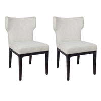 House Journey Ashton Black Dining Chair - Natural Linen