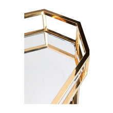 Load image into Gallery viewer, House Journey Bar Trolley Brooklyn Mirrored Drinks Trolley - Gold
