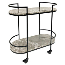 Load image into Gallery viewer, Southside Marble Drinks Trolley.
