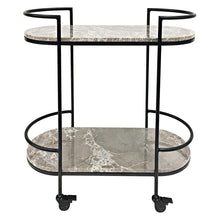 Load image into Gallery viewer, Southside Marble Drinks Trolley.
