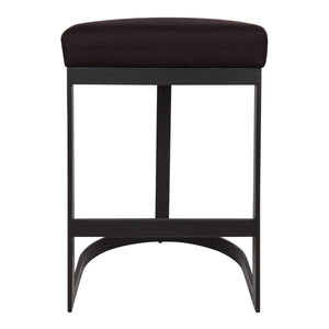 House Journey Brooke Black Kitchen Stool - Black Linen