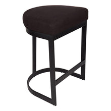 Load image into Gallery viewer, House Journey Brooke Black Kitchen Stool - Black Linen
