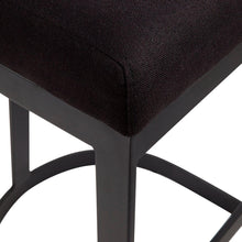 Load image into Gallery viewer, House Journey Brooke Black Kitchen Stool - Black Linen
