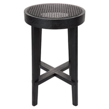 Load image into Gallery viewer, House Journey Cape Byron Rattan Kitchen Stool - Black
