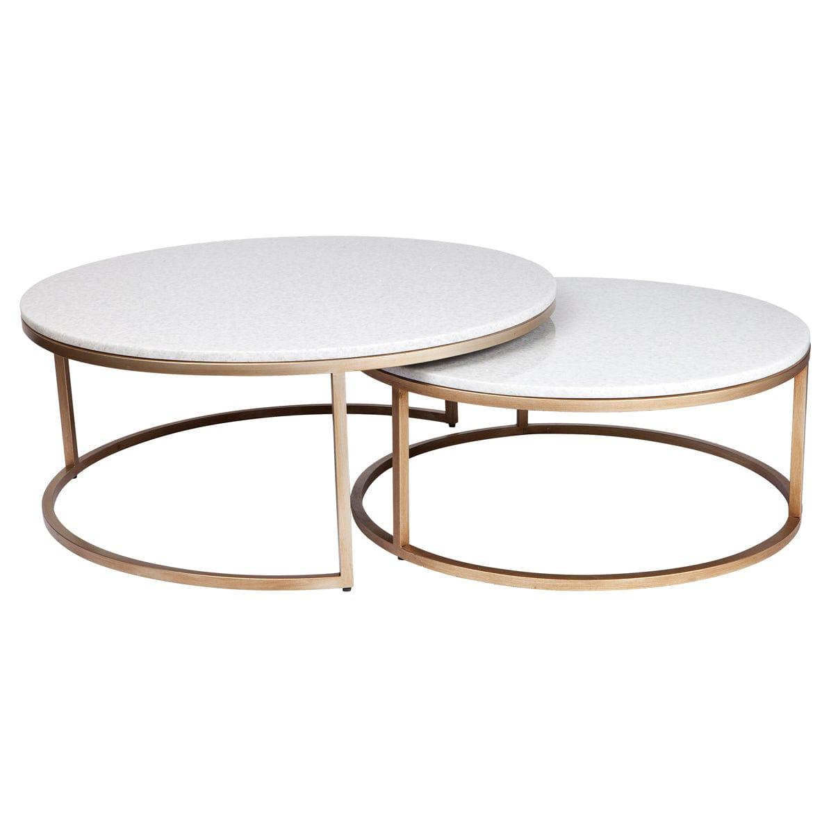 House Journey Chloe Nesting Coffee Table - Antique Gold
