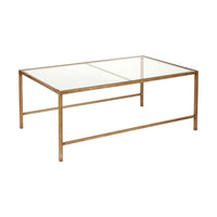 House Journey Cocktail Glass Nesting Coffee Table - Antique Gold