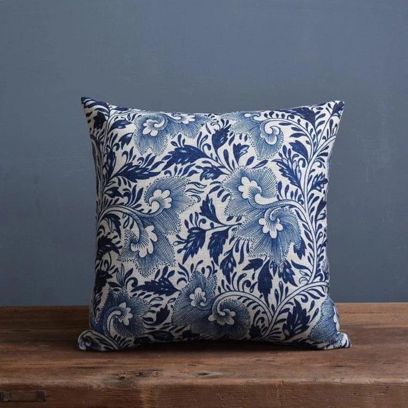 House Journey Cushion Cover Porcelain Cushion Cover