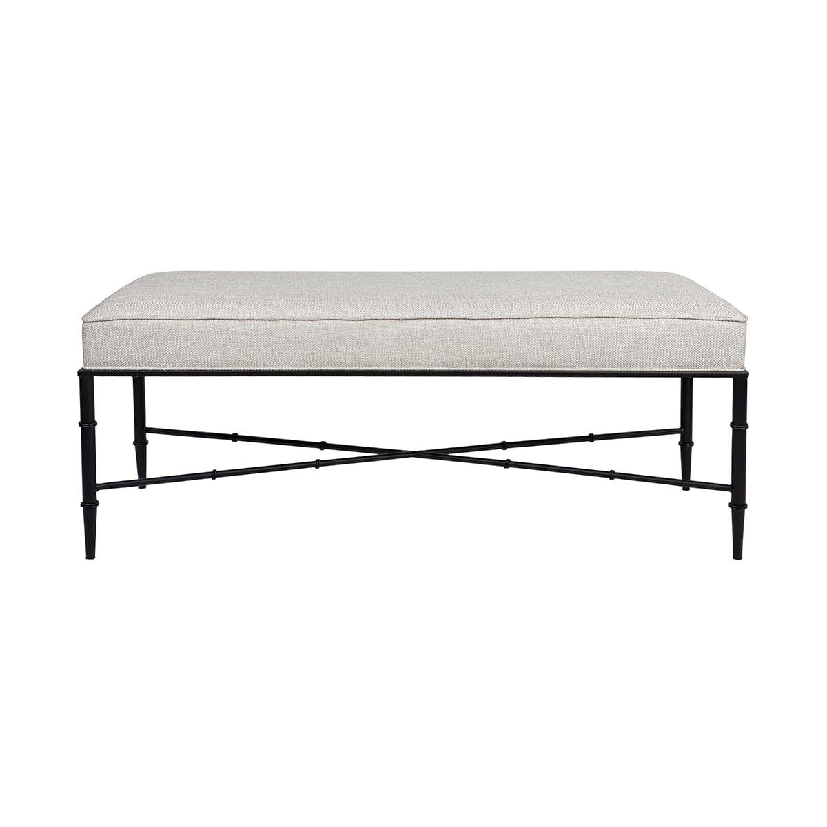 House Journey Hacienda Bench Ottoman - Natural Linen