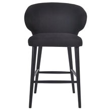 Load image into Gallery viewer, House Journey Harlow Black Kitchen Stool - Black Linen
