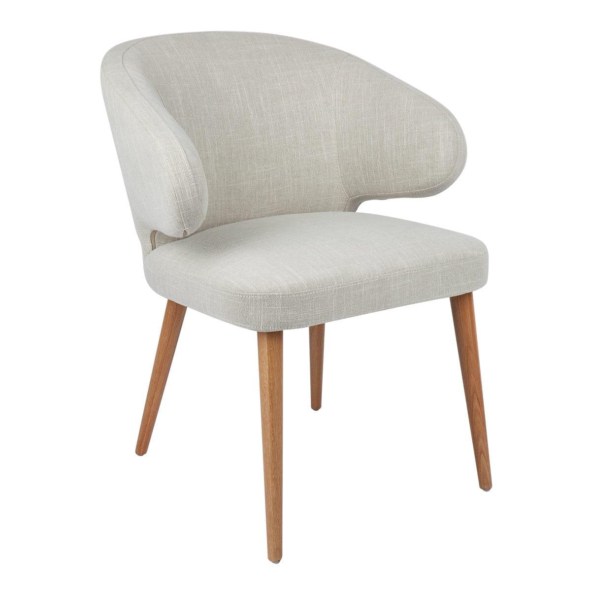House Journey Harlow Natural Dining Chair - Natural Linen