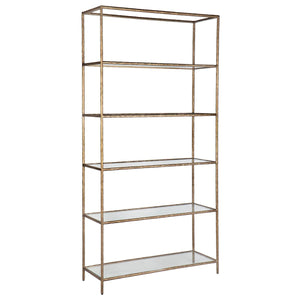 House Journey Heston Shelving Unit - Brass