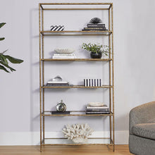 Load image into Gallery viewer, House Journey Heston Shelving Unit - Brass
