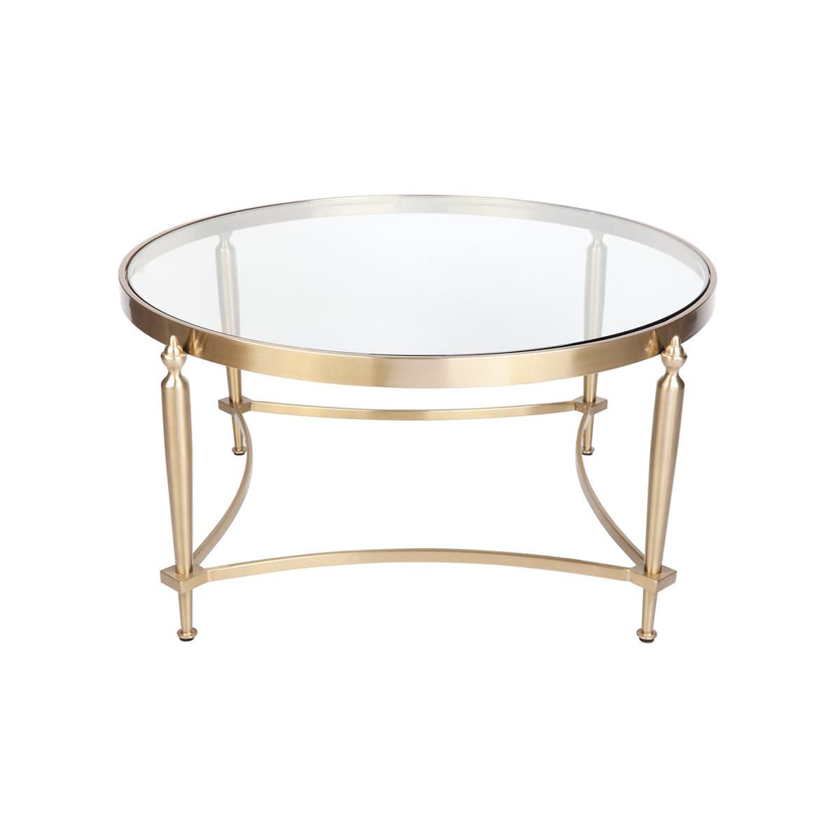 House Journey Jak Glass Coffee Table - Gold