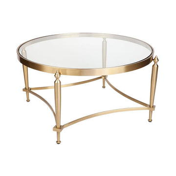 House Journey Jak Glass Coffee Table - Gold
