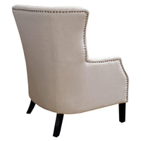 House Journey Kristian Wing Back Occasional Chair - Natural Linen