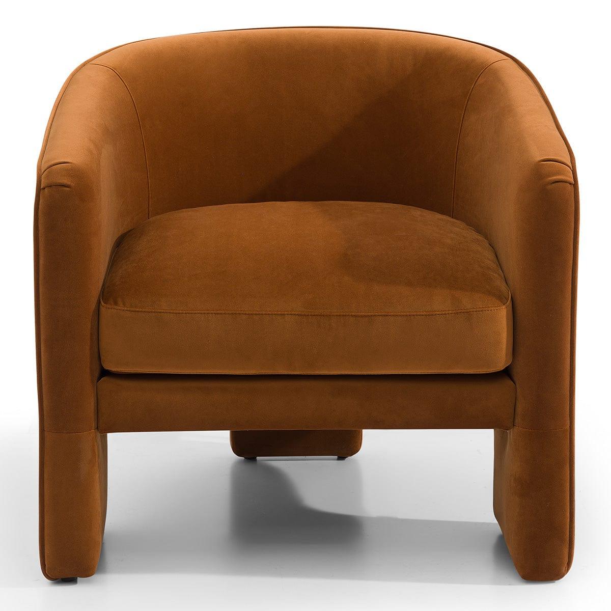 House Journey Kylie Occasional Chair - Caramel Velvet