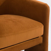 House Journey Kylie Occasional Chair - Caramel Velvet