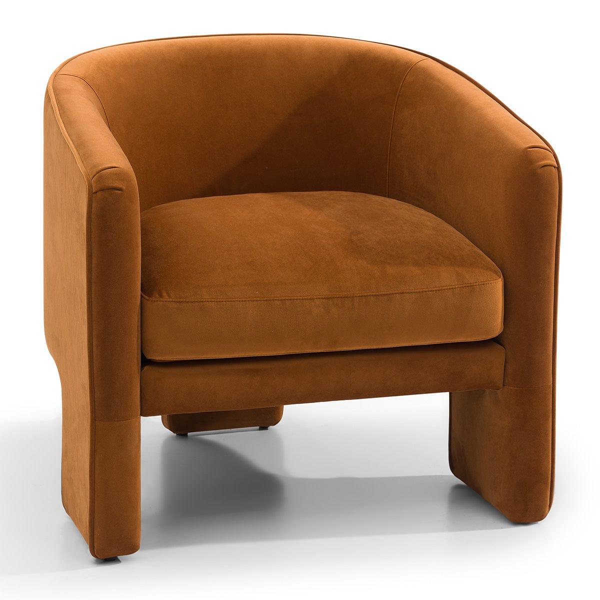 House Journey Kylie Occasional Chair - Caramel Velvet