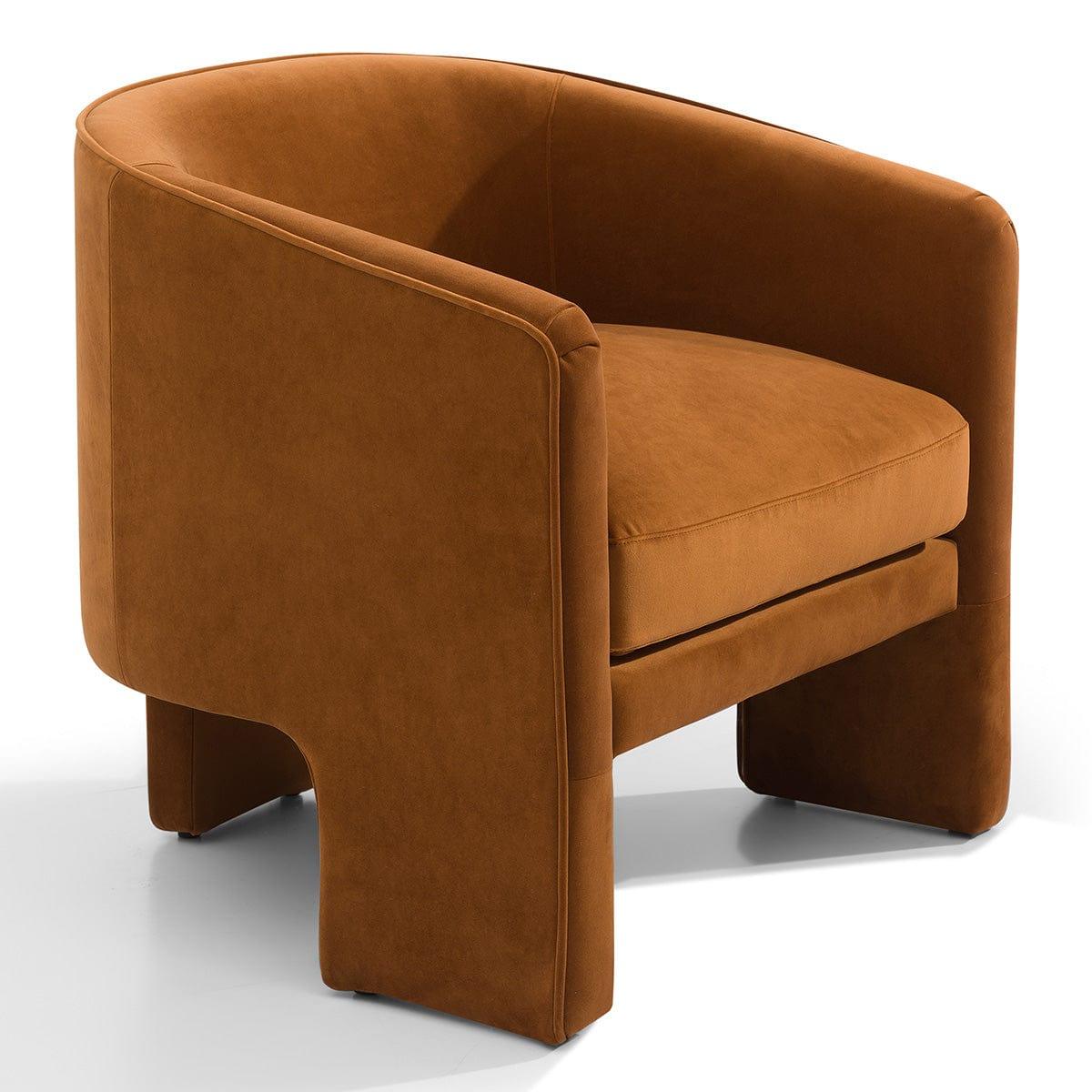 House Journey Kylie Occasional Chair - Caramel Velvet