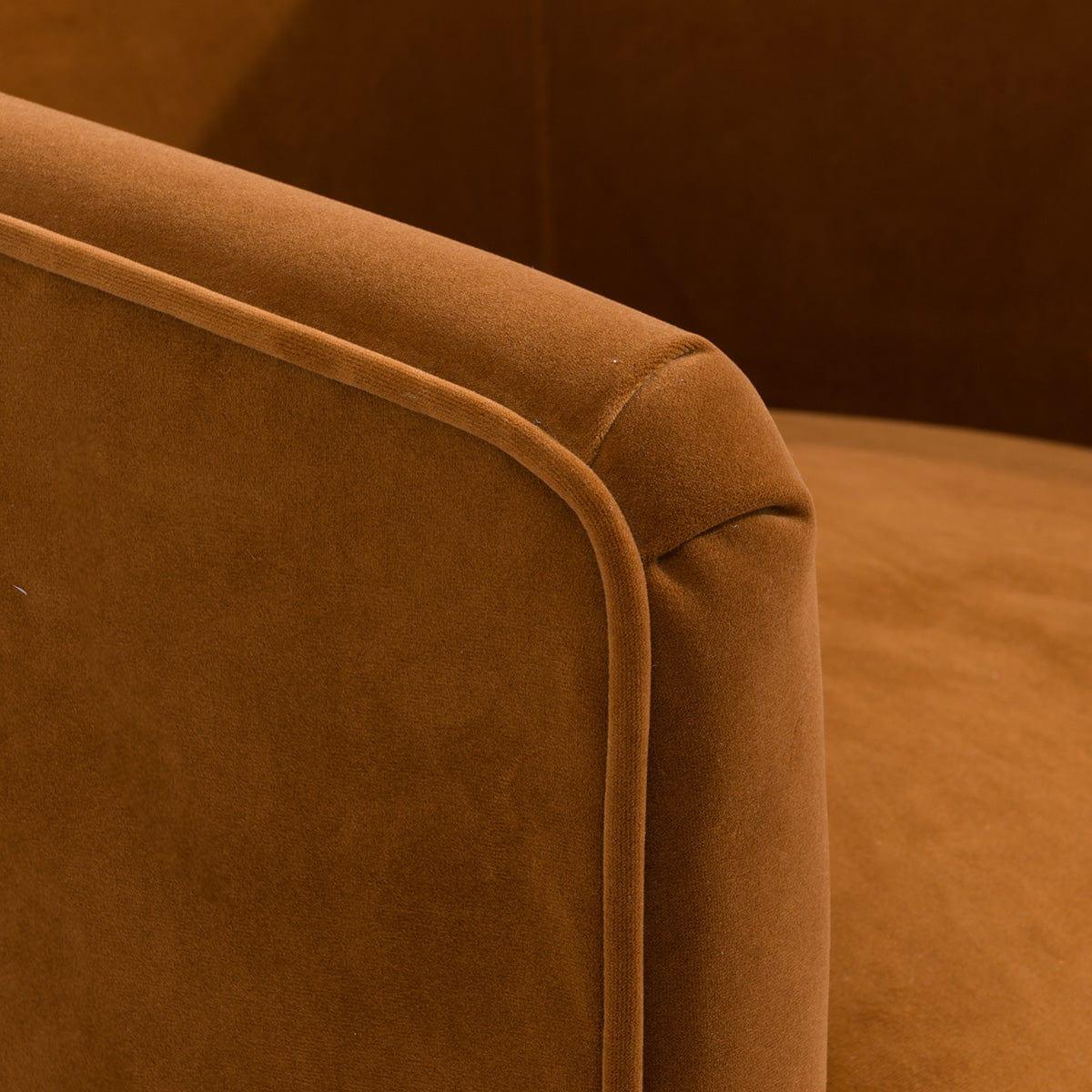 House Journey Kylie Occasional Chair - Caramel Velvet