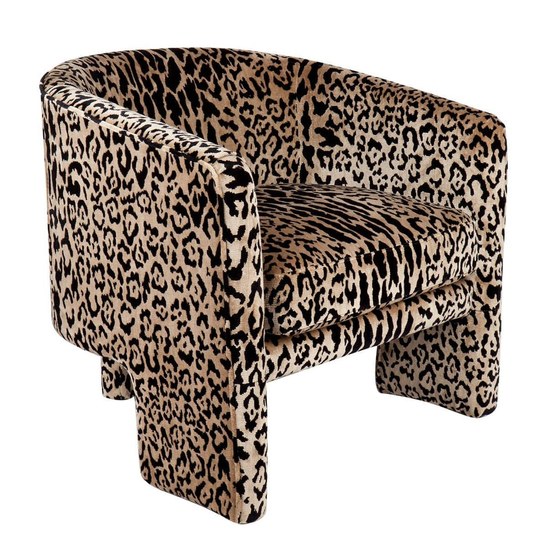 House Journey Kylie Occasional Chair - Leopard Chenille