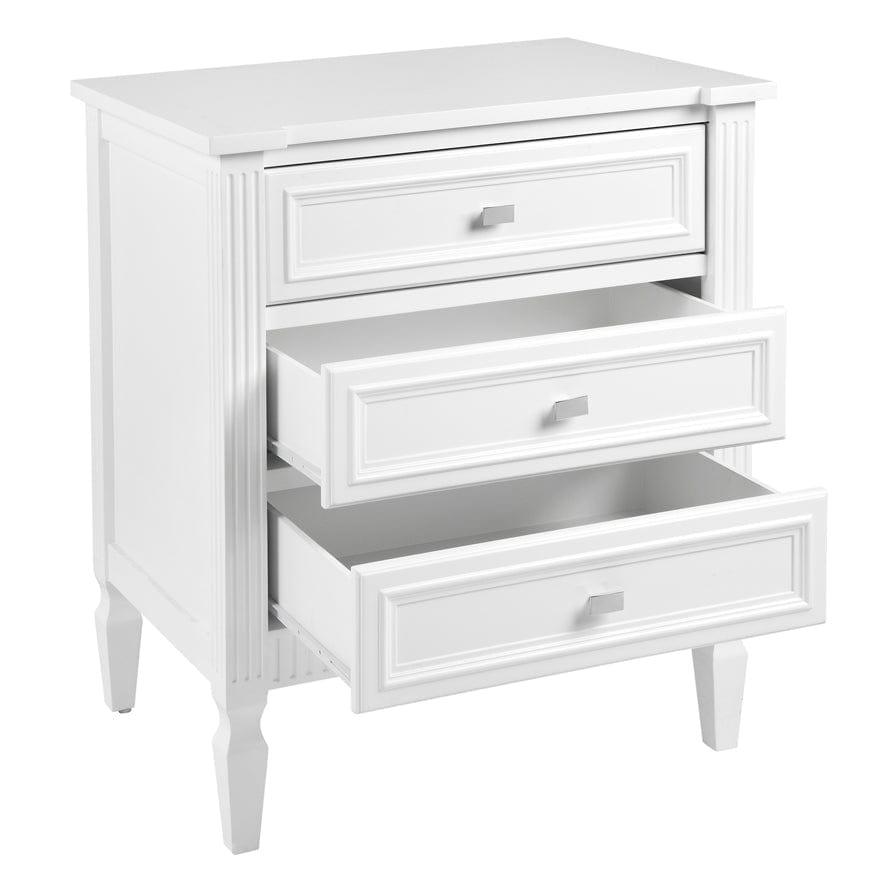 House Journey Merci Bedside Table - Large White