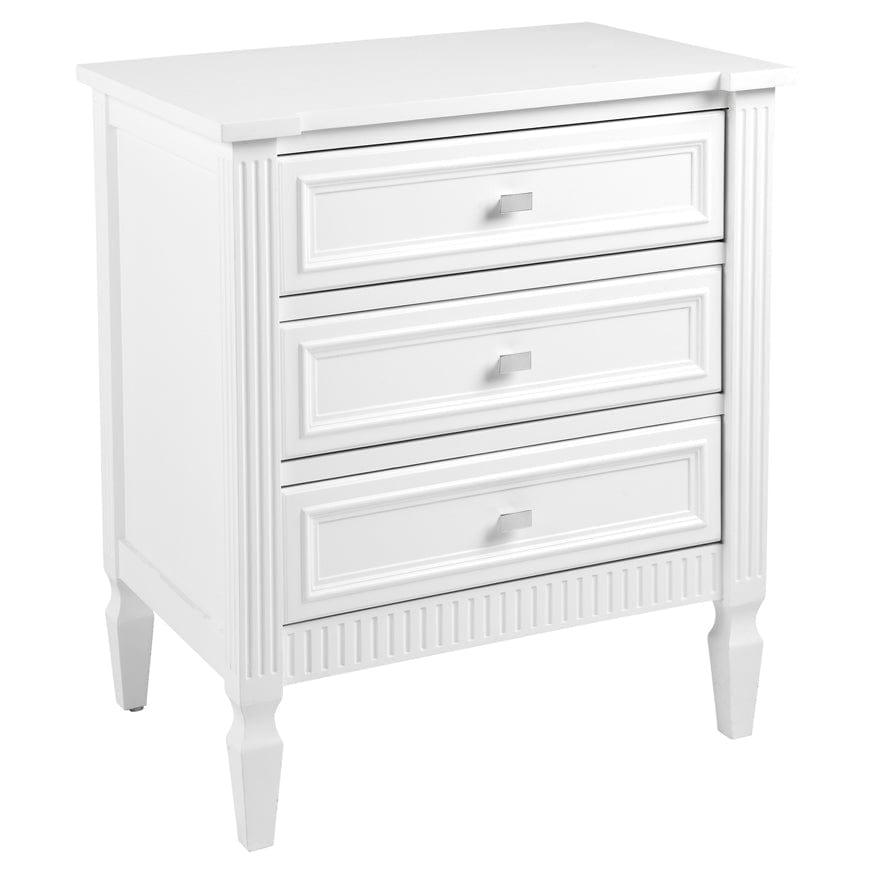 House Journey Merci Bedside Table - Large White