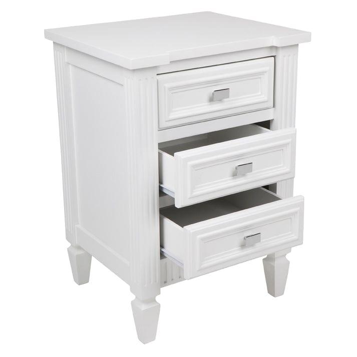 House Journey Merci Bedside Table - Small White