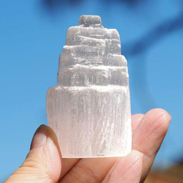 House Journey Mini Selenite Tower