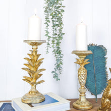 Load image into Gallery viewer, House Journey Ornament Golden Leaves Candle Stand
