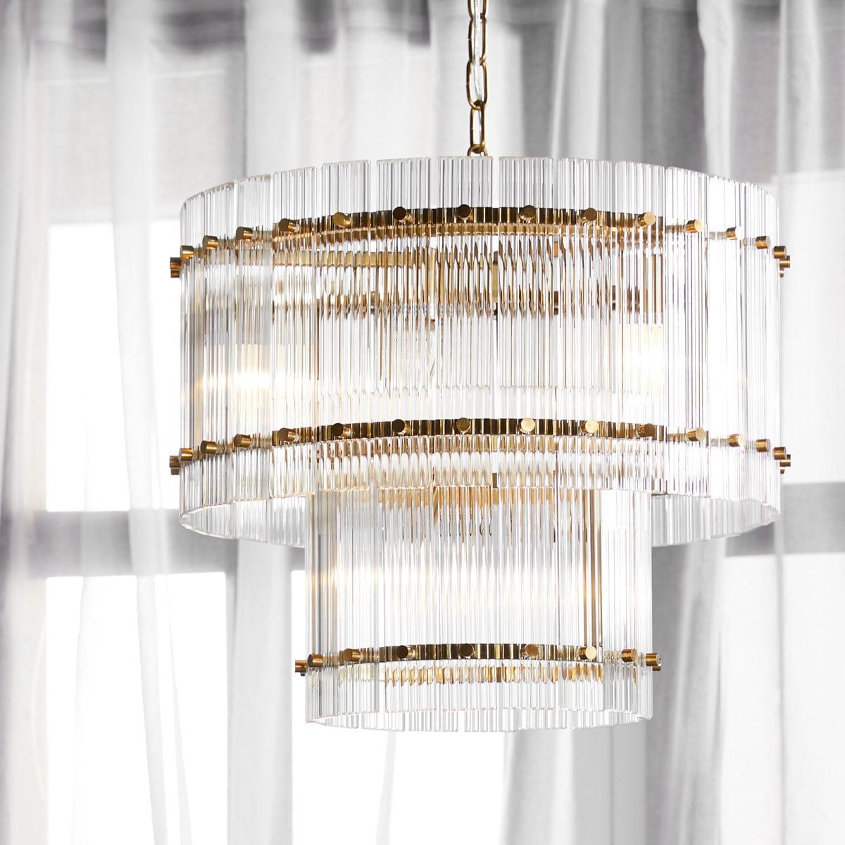 House Journey Paloma Pendant - 2 Tier Brass