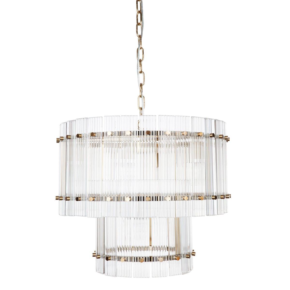 House Journey Paloma Pendant - 2 Tier Brass