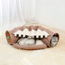 Load image into Gallery viewer, House Journey Plush Cat Tunnel &amp; Bed
