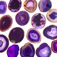 House Journey Purple Sliced Crystal Agate Lamp