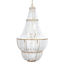 Load image into Gallery viewer, Sierra Beaded Chandelier - Gold/White.
