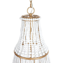 Load image into Gallery viewer, Sierra Beaded Chandelier - Gold/White.
