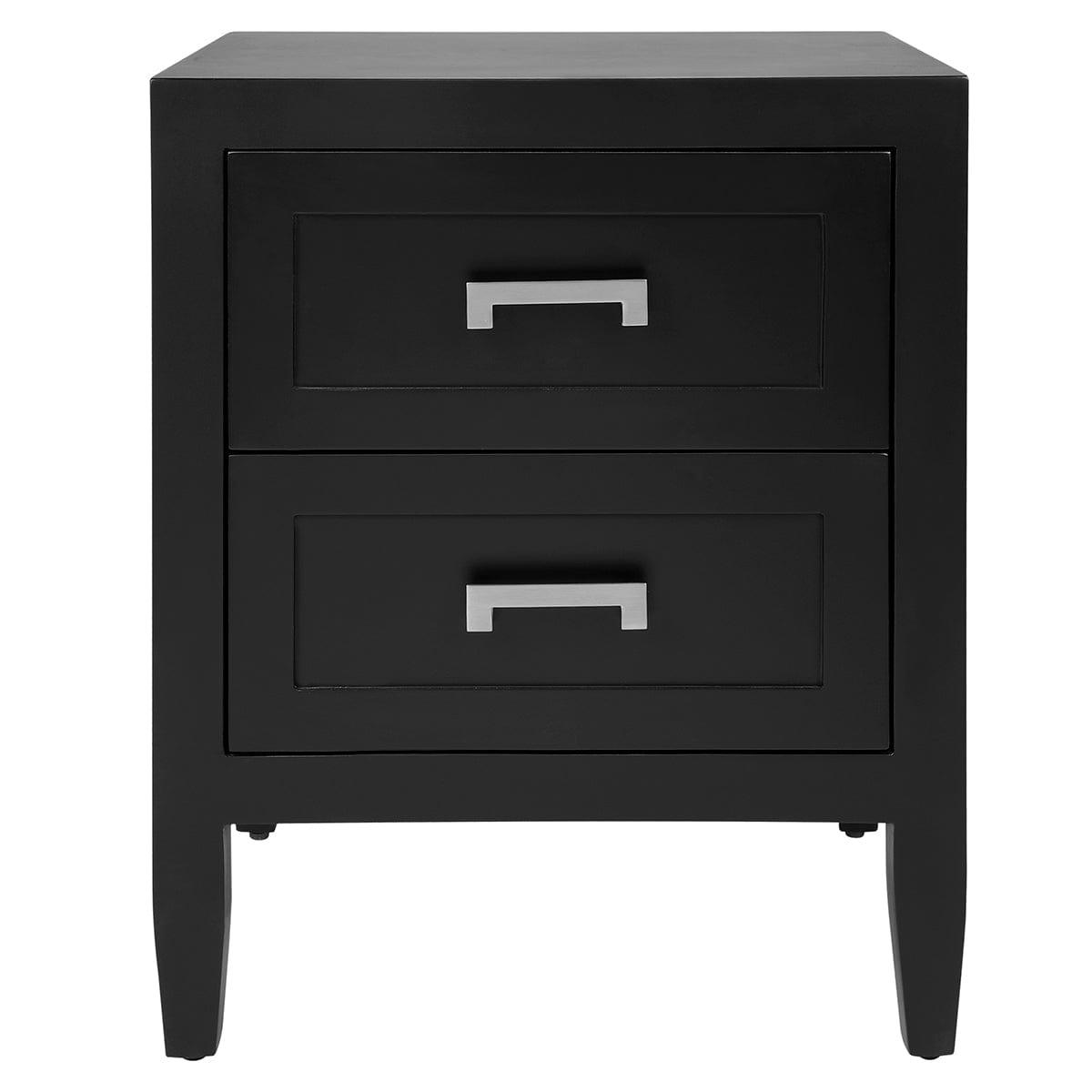 Soloman Bedside Table - Small Black.