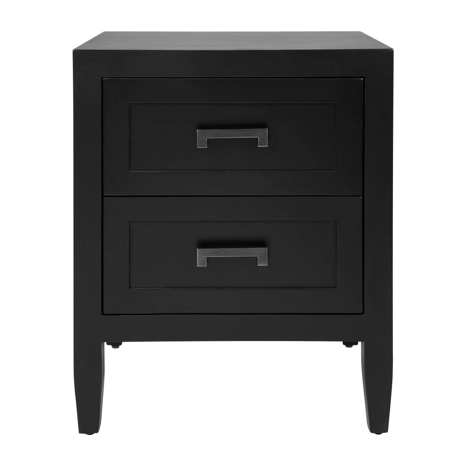 Soloman Bedside Table - Small Black.