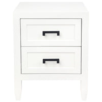 Soloman Bedside Table - Small White.