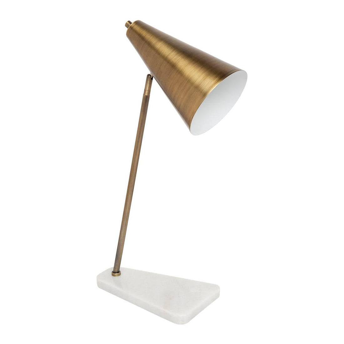 House Journey Table Lamp Jaggar Marble Task Lamp - Brass