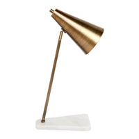 House Journey Table Lamp Jaggar Marble Task Lamp - Brass