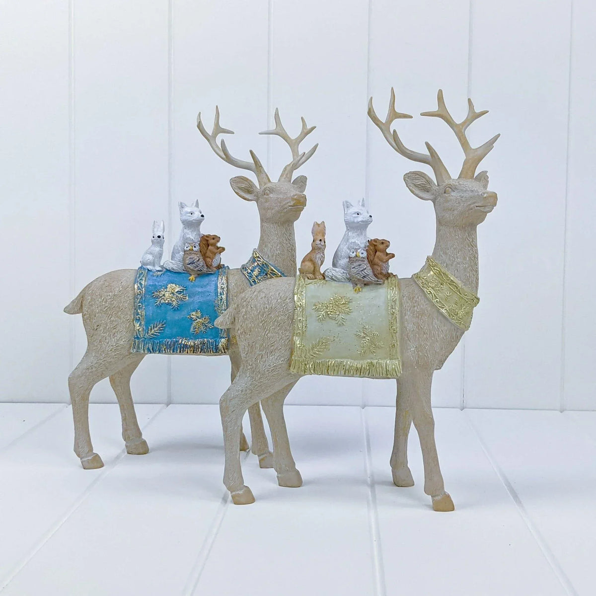 Woodland Reindeer Beige and Gold.