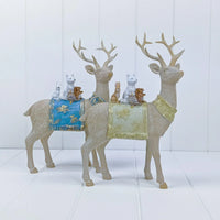 Woodland Reindeer Beige and Gold.