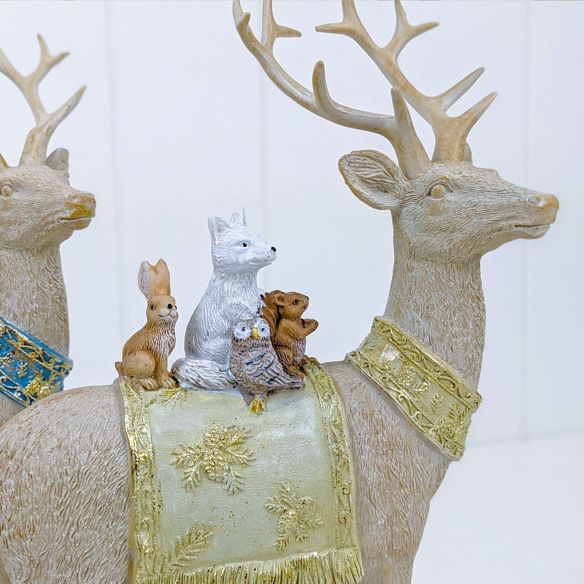 Woodland Reindeer Beige and Gold.