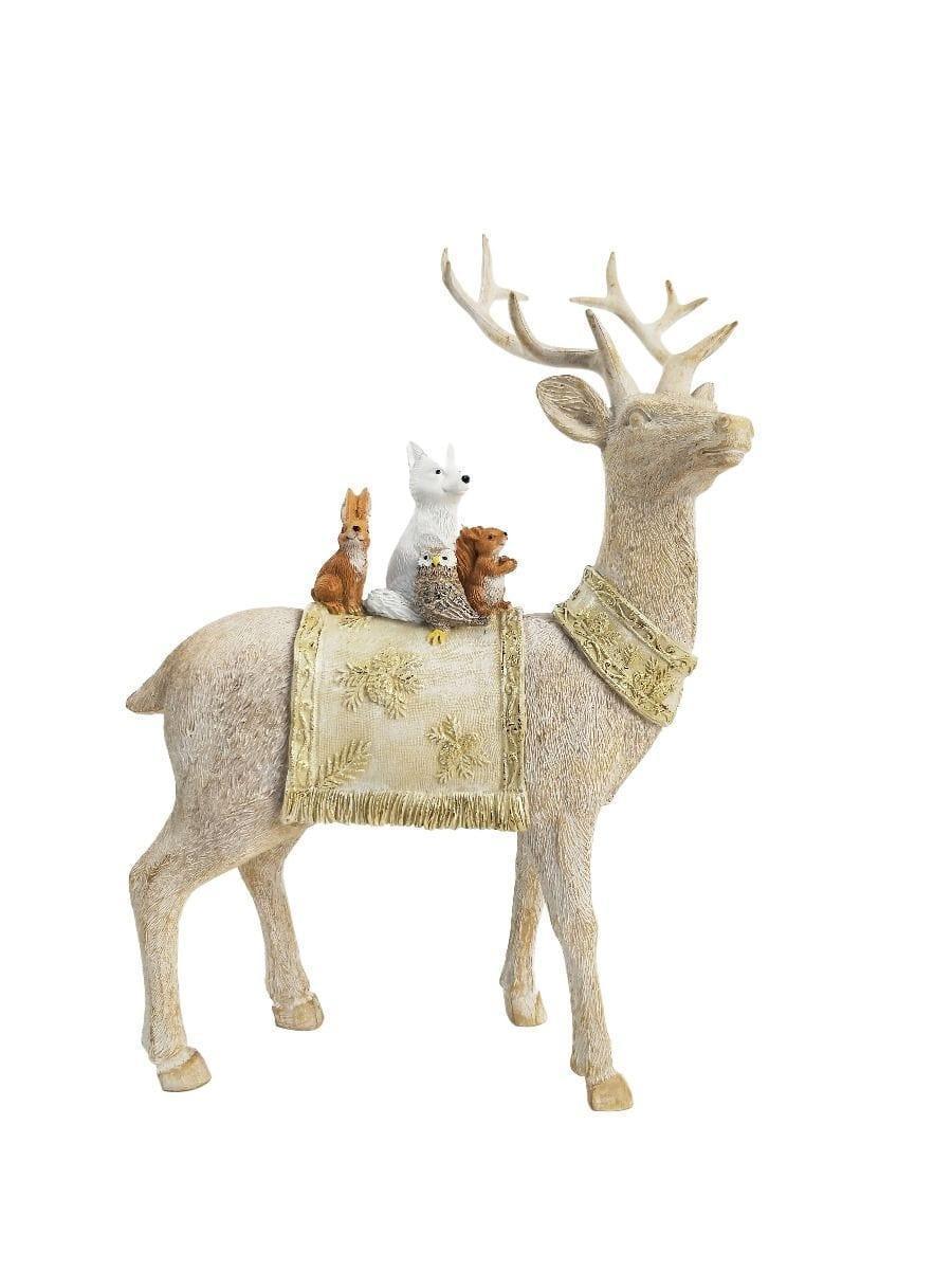 Woodland Reindeer Beige and Gold.
