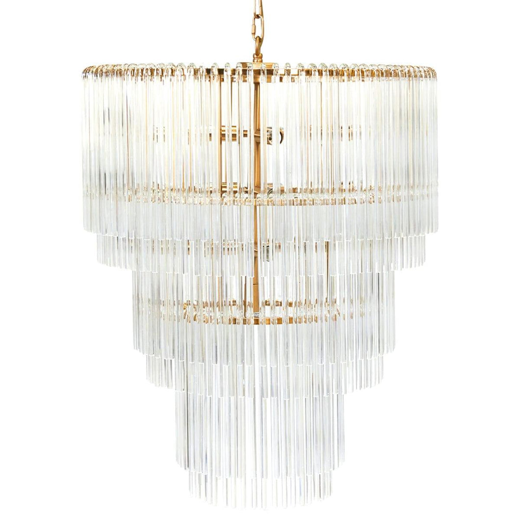 Zara Pendant - 3 Tier Brass.