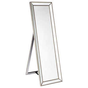 House Journey Zeta Cheval Mirror - Antique Silver