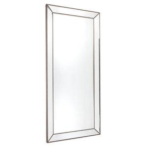 House Journey Zeta Floor Mirror - Antique Silver