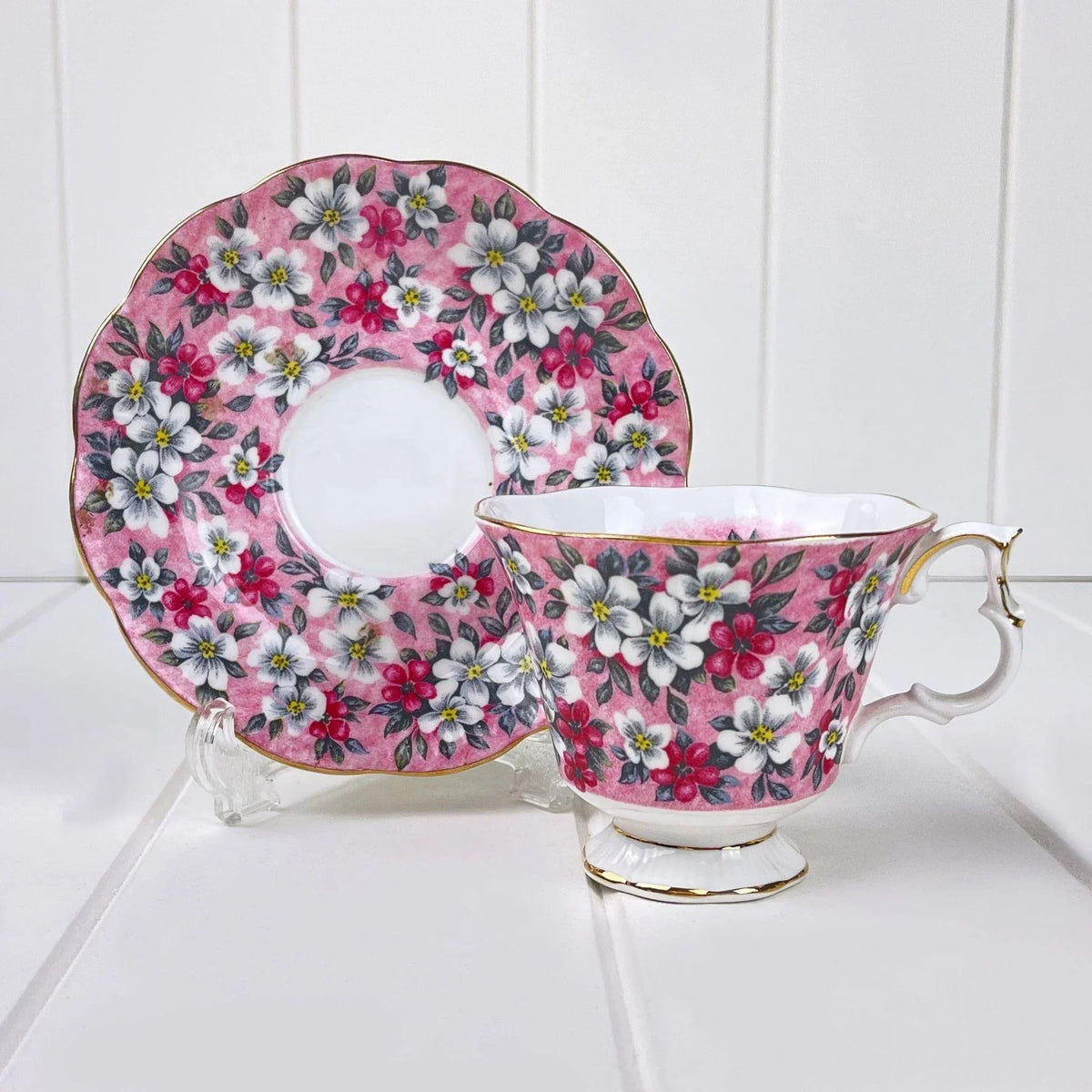 Royal Albert Bone China Royal Albert Garden Party Series Pink Duo