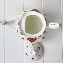 Load image into Gallery viewer, Royal Albert New Country Roses Large White Teapot.
